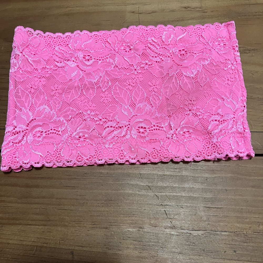 Zenana Outfitters Pink Bandeau, Sz OS
